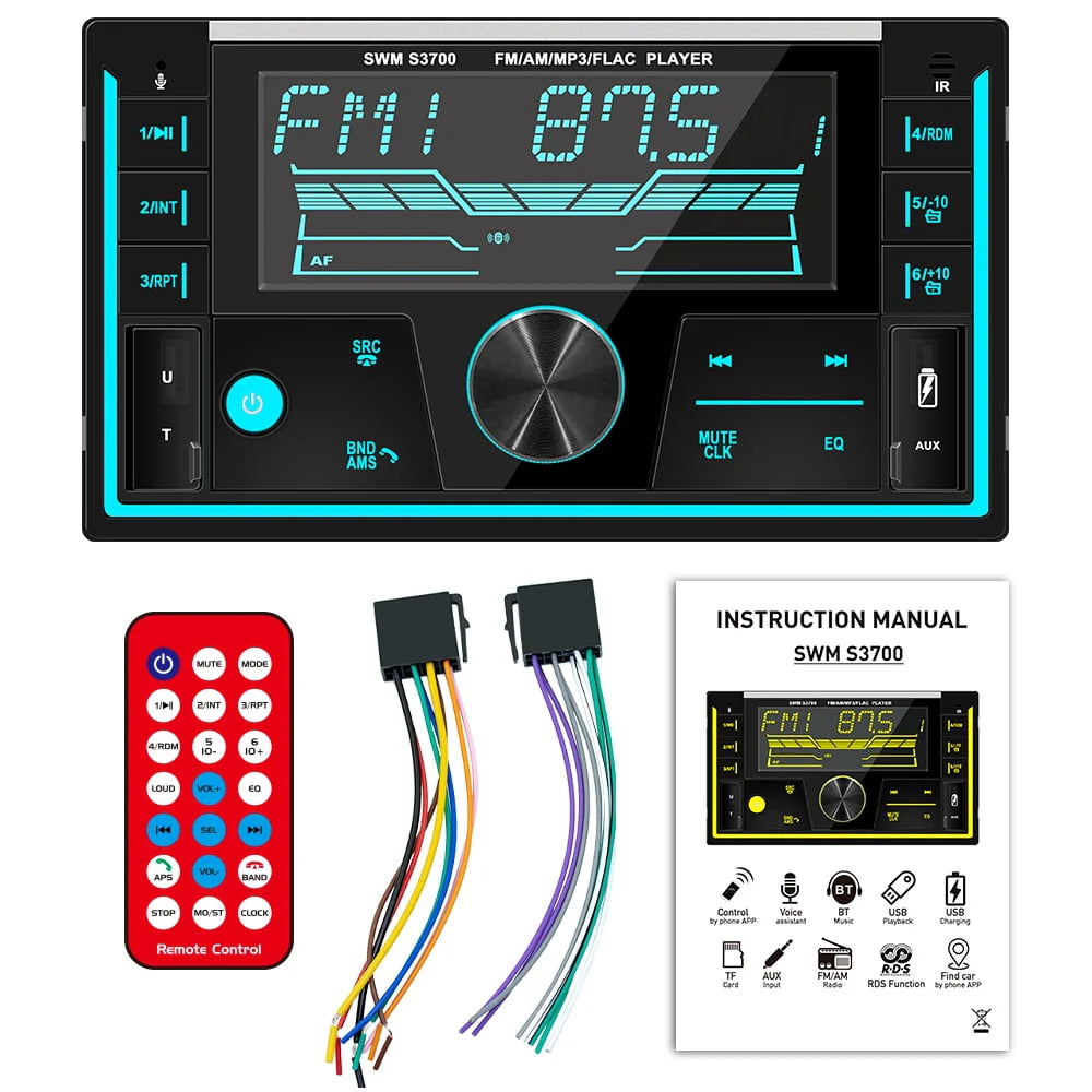 Car Radio Player Dual USB MP3 BT Car Audio F824