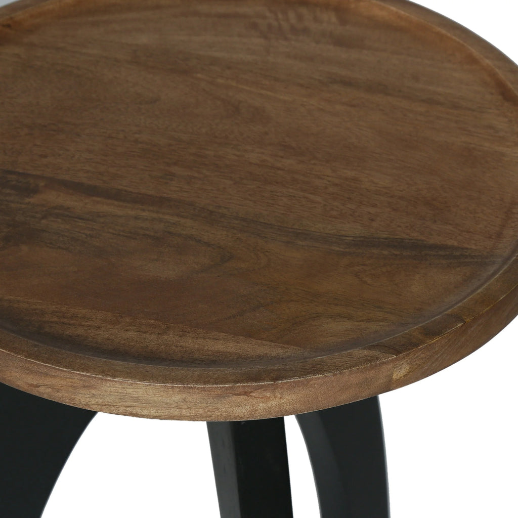 Mango Wood Handcrafted Side Table E980125