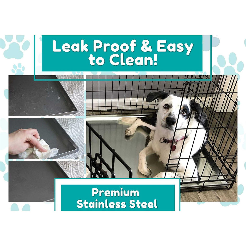 Metal Replacement Tray for Dog Crate Stainless Steel W92864