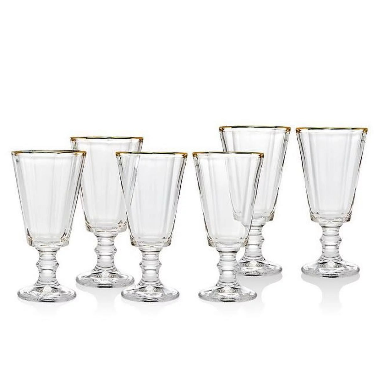 2 oz Gold Band Shot Glasses Set of 6 L201