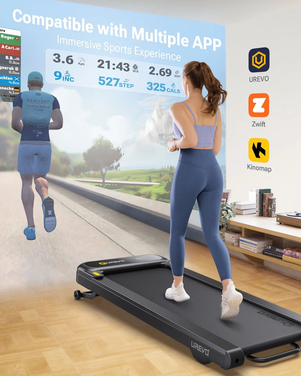 Auto Incline Treadmill with APP & Remote Control T120624
