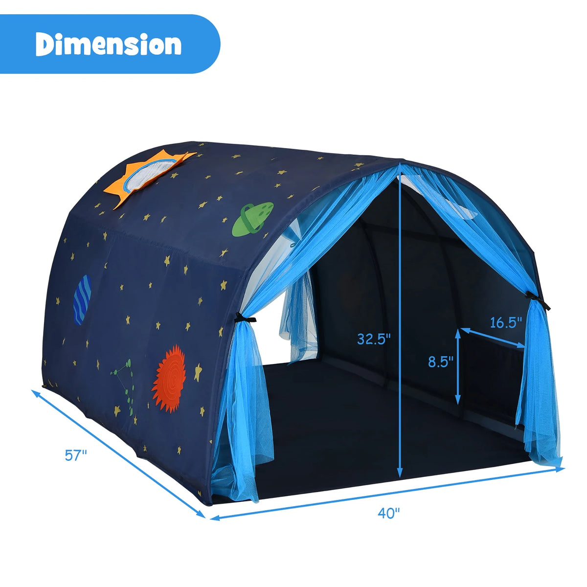 Kids Play Tent with Carry Bag Blue L834