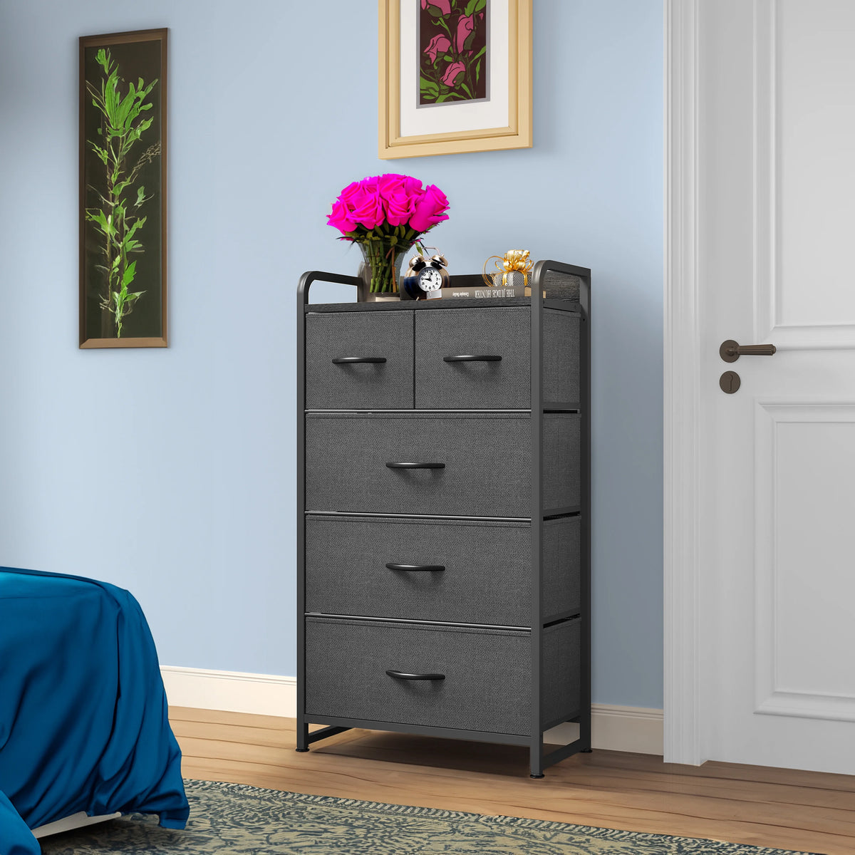 Fabric 5 Drawer Dresser V729281