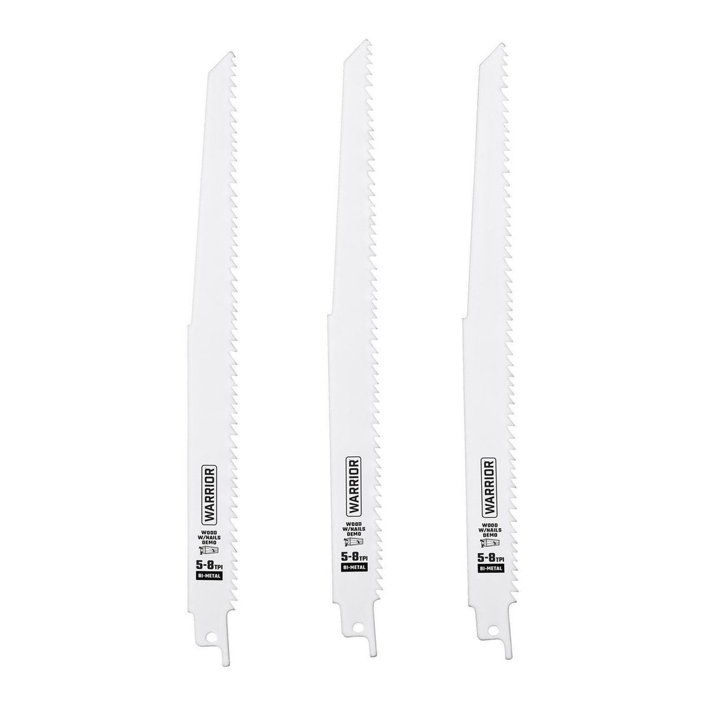 6 in. 9 in. Bi-Metal Reciprocating Saw Blade Set, 15-Piece H274309