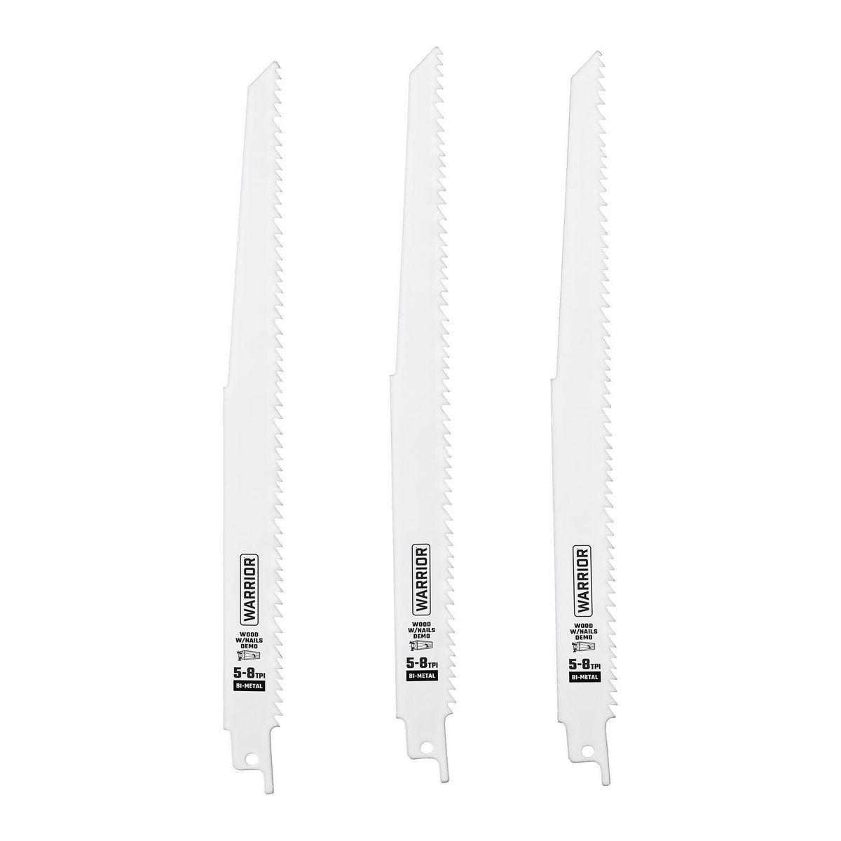 6 in. 9 in. Bi-Metal Reciprocating Saw Blade Set, 15-Piece H274309