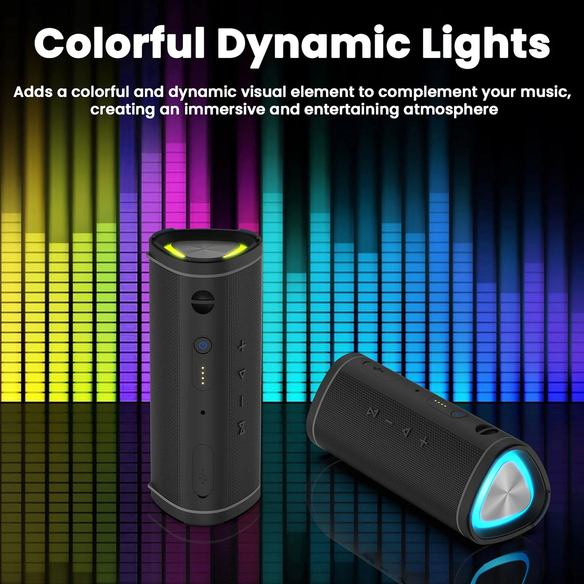 IPX6 Waterproof Portable Bluetooth Speaker with Subwoofer N1557