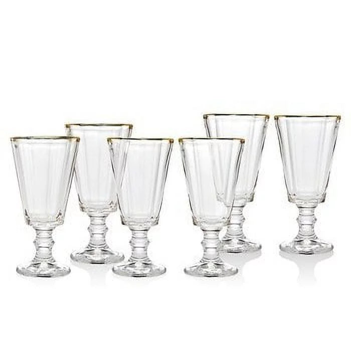 2 oz Gold Band Shot Glasses Set of 6 L201