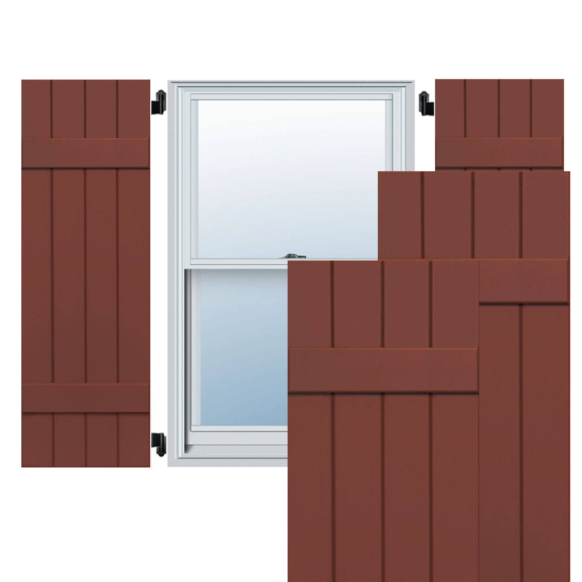 Composite Board-n-Batten Shutters (Per Pair) X2157