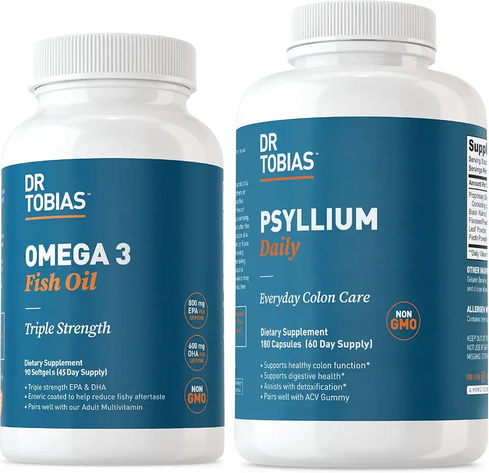 Omega 3 Fish Oil & Psyllium Husk Capsules M1777