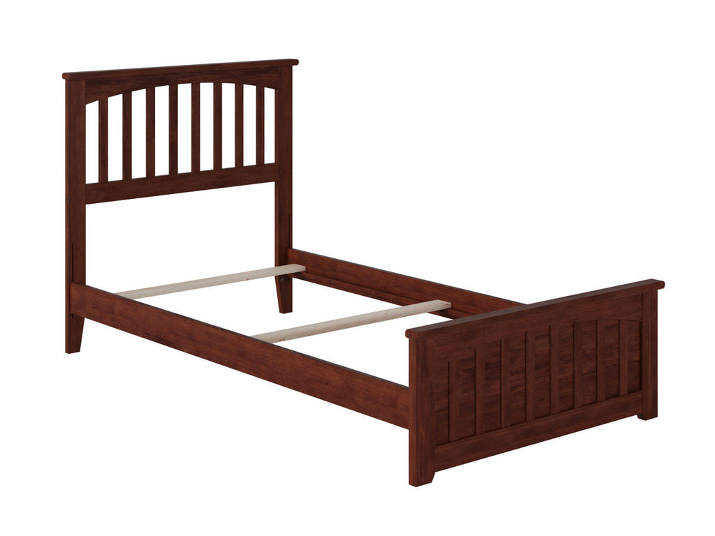 Walnut Twin XL Bed Footboard H382