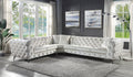 Beige Sectional Sofa with 4 Pillows L259762