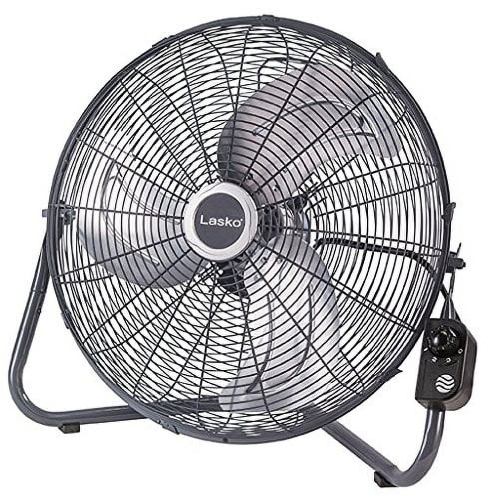 20 High Velocity Floor Fan with Remote, Black D21347