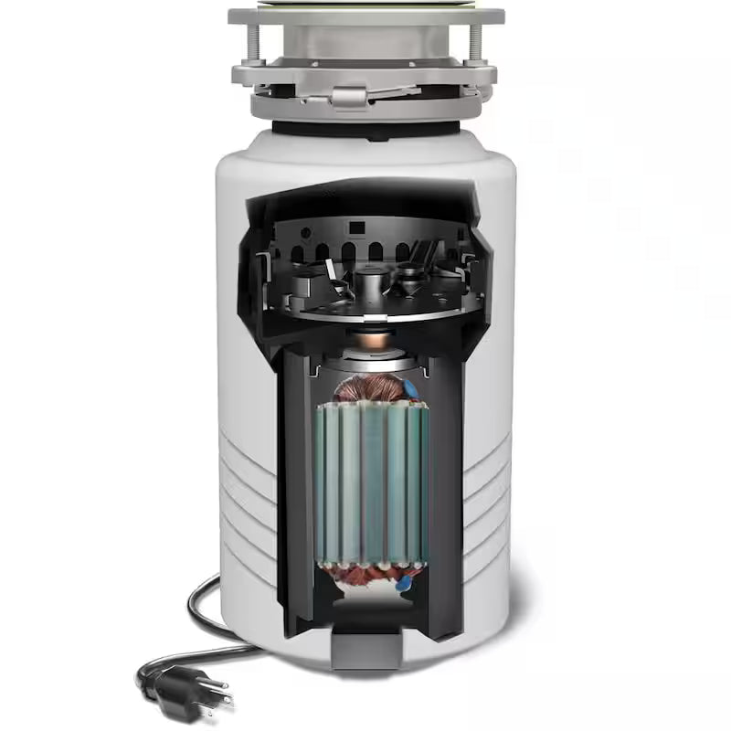 3/4 hp. Continuous Feed Garbage Disposal with Power Cord Q1104