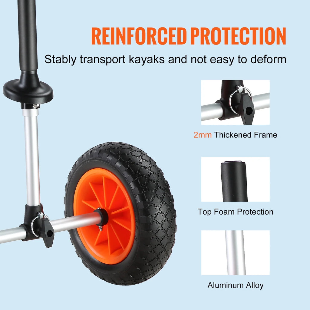 Adjustable Kayak Cart with 10'' Solid Tires G937113