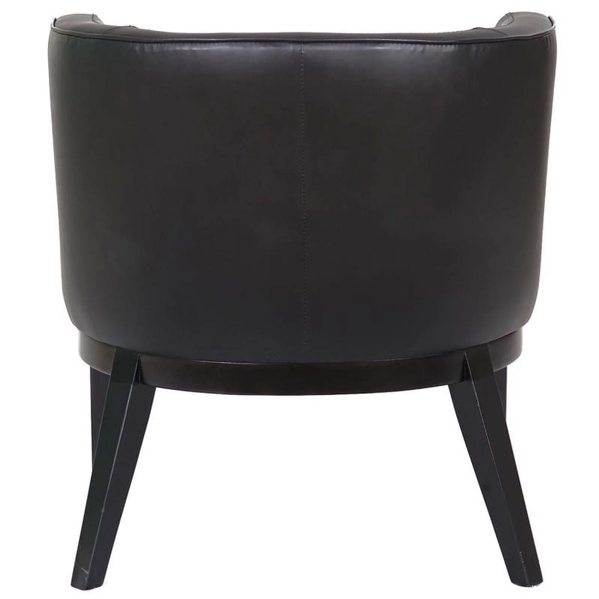 Black Faux Leather Reception Chair U68760