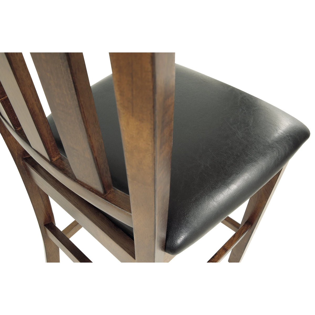 Set of 2 Counter Height Faux Leather Seat Barstool T72624