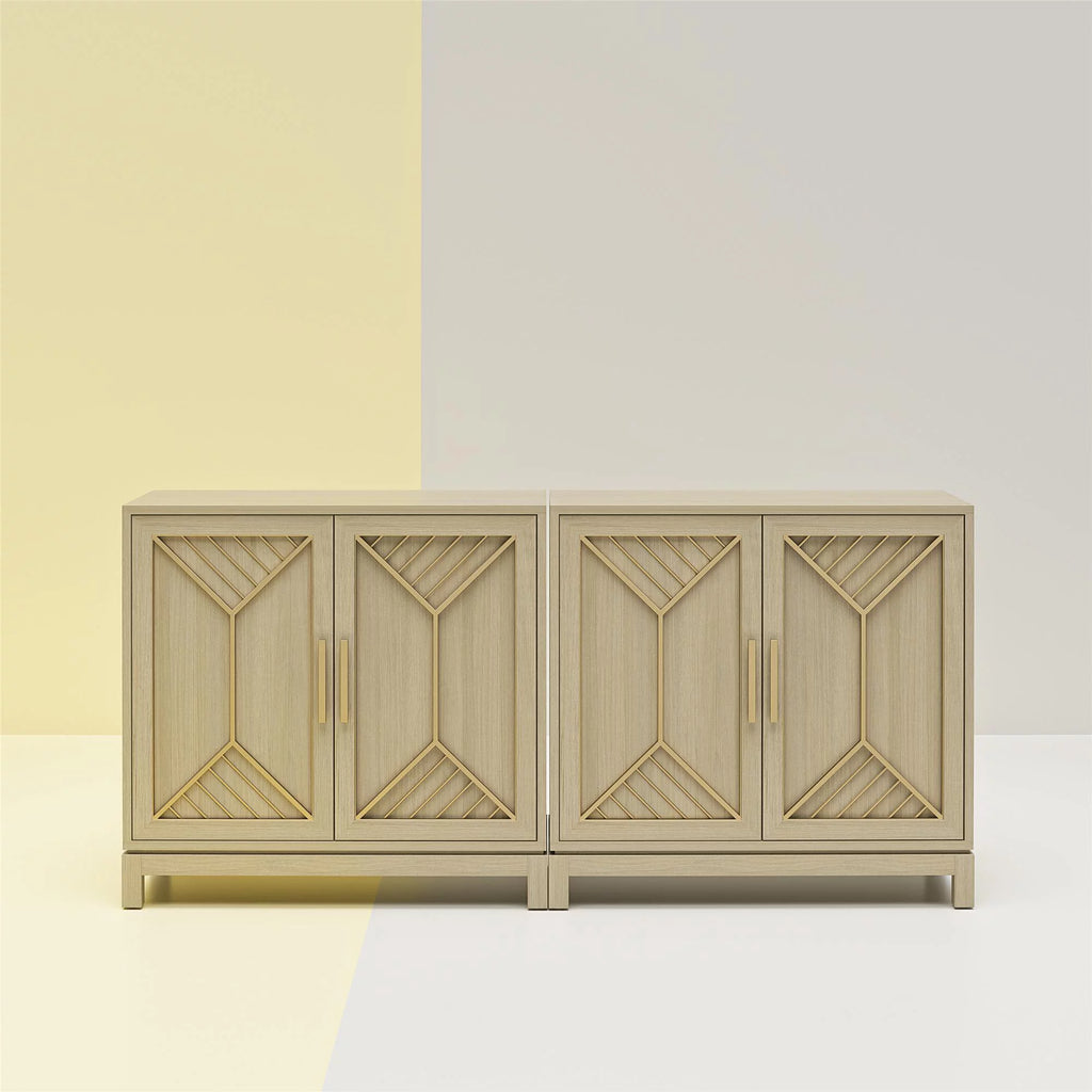 Pale Oak Accent Cabinet Z404