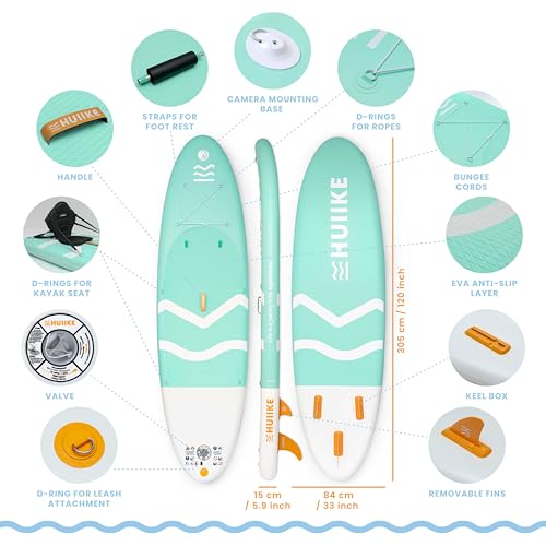 Inflatable Stand Up Paddle Board with Oar, Fins, Pump A72775