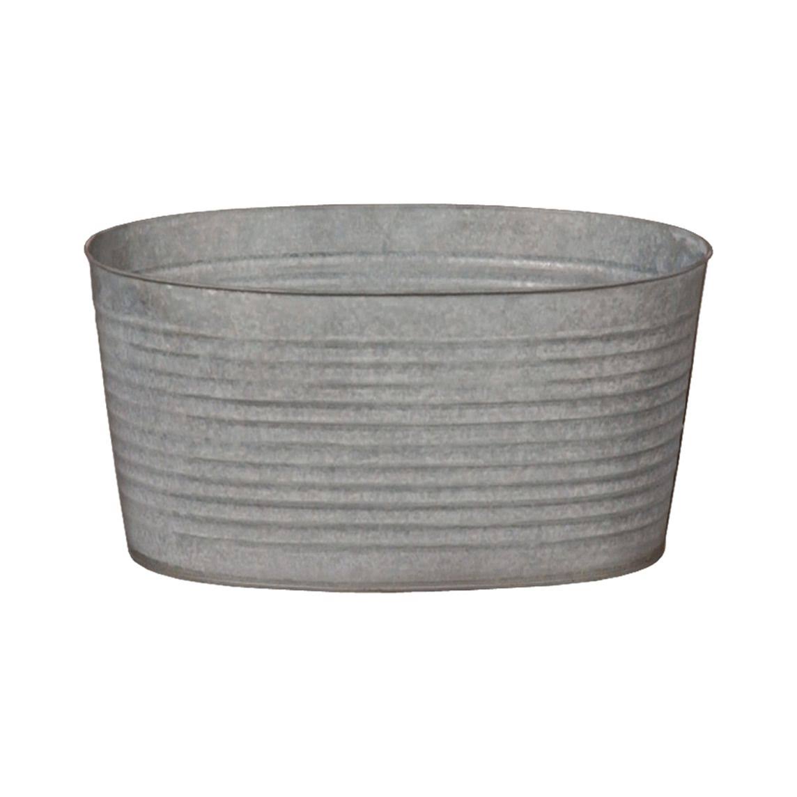 Oval Galvanized Zinc Small Tub Z5567