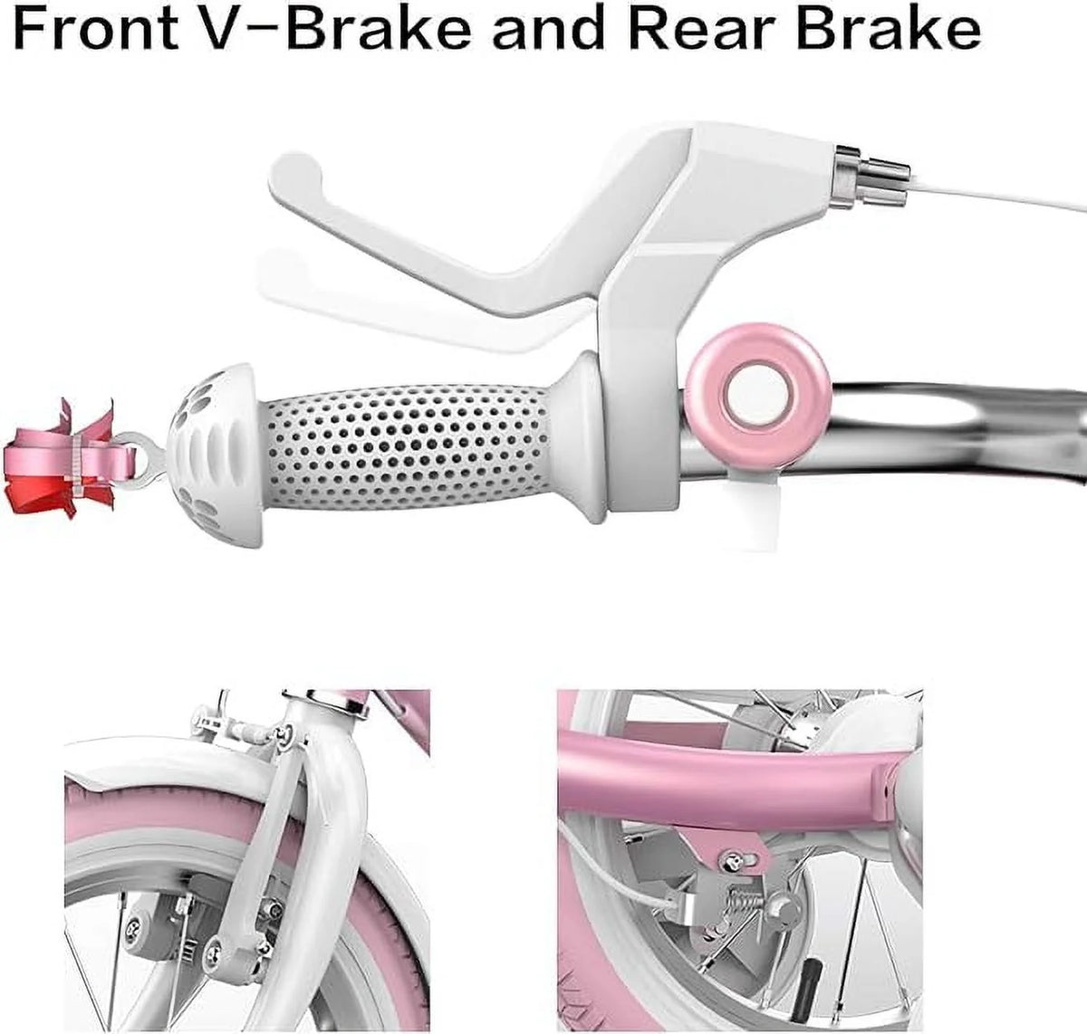Kids Bicycle 14 in. Pink with Training Wheels R708128