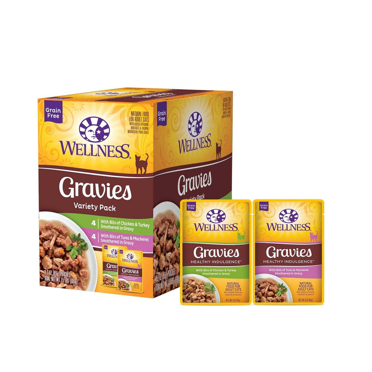 Grain-Free Wet Cat Food Pouch H7229