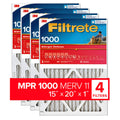 15x20x1 AC Furnace Air Filter 4-Pack Y5981