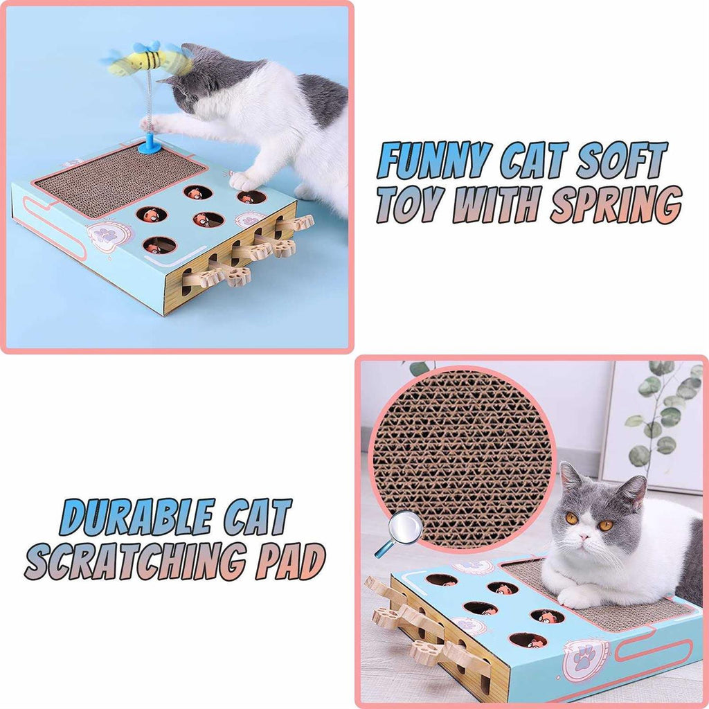 Cat Enrichment Toys with Cat Scratching Pad N34508