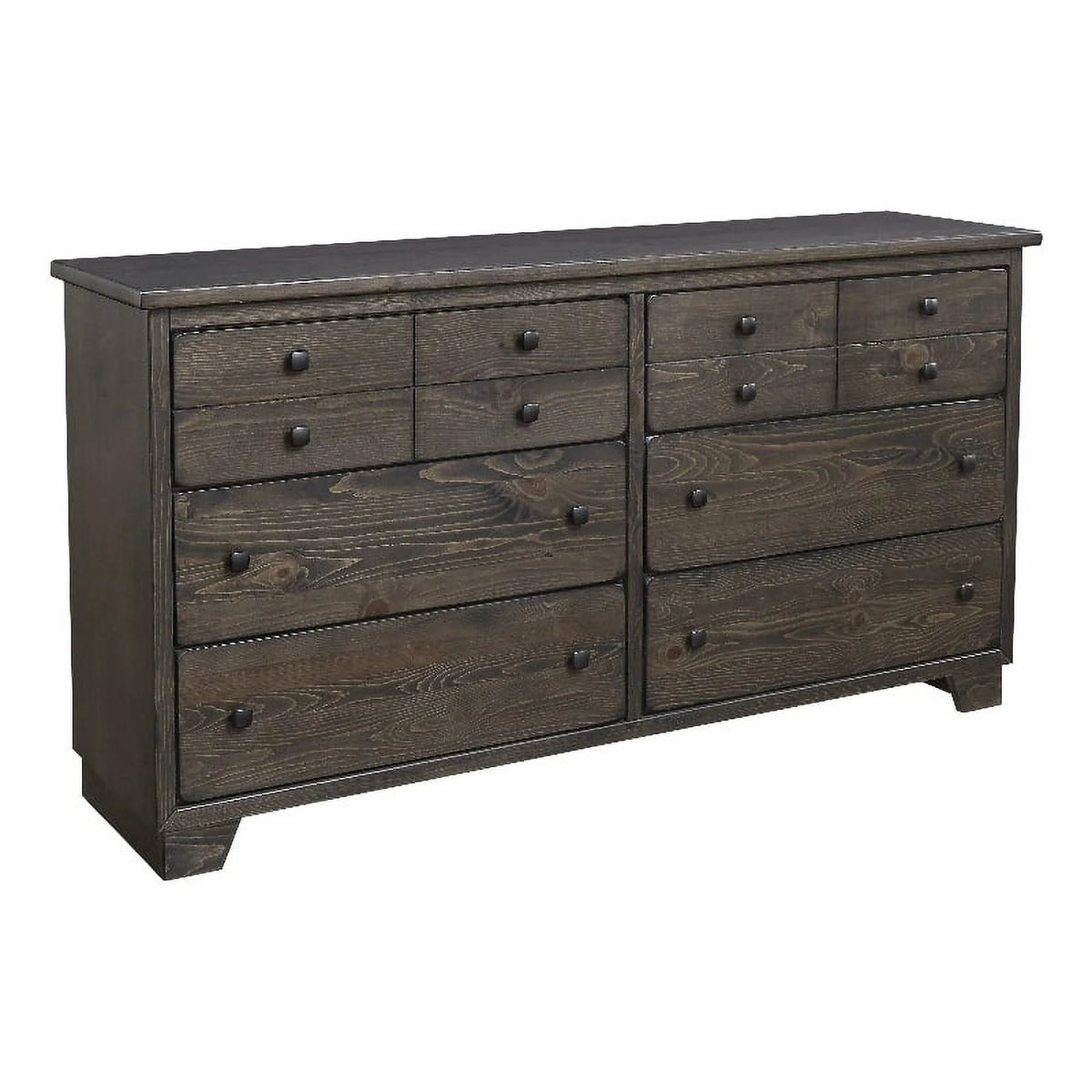 Saddle Brown Wood Drawer Dresser C9474