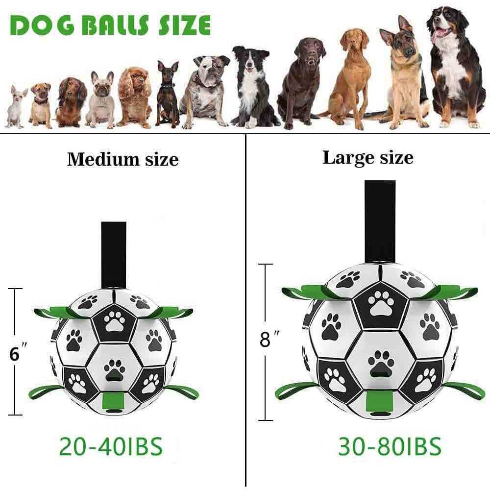 Dog Toys Soccer Ball with Straps Interactive Dog Toys Q71155
