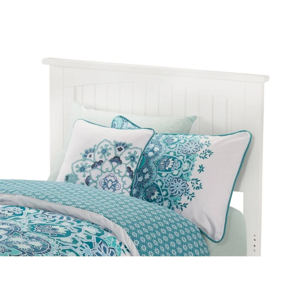 White Twin XL Traditional Bed R126736