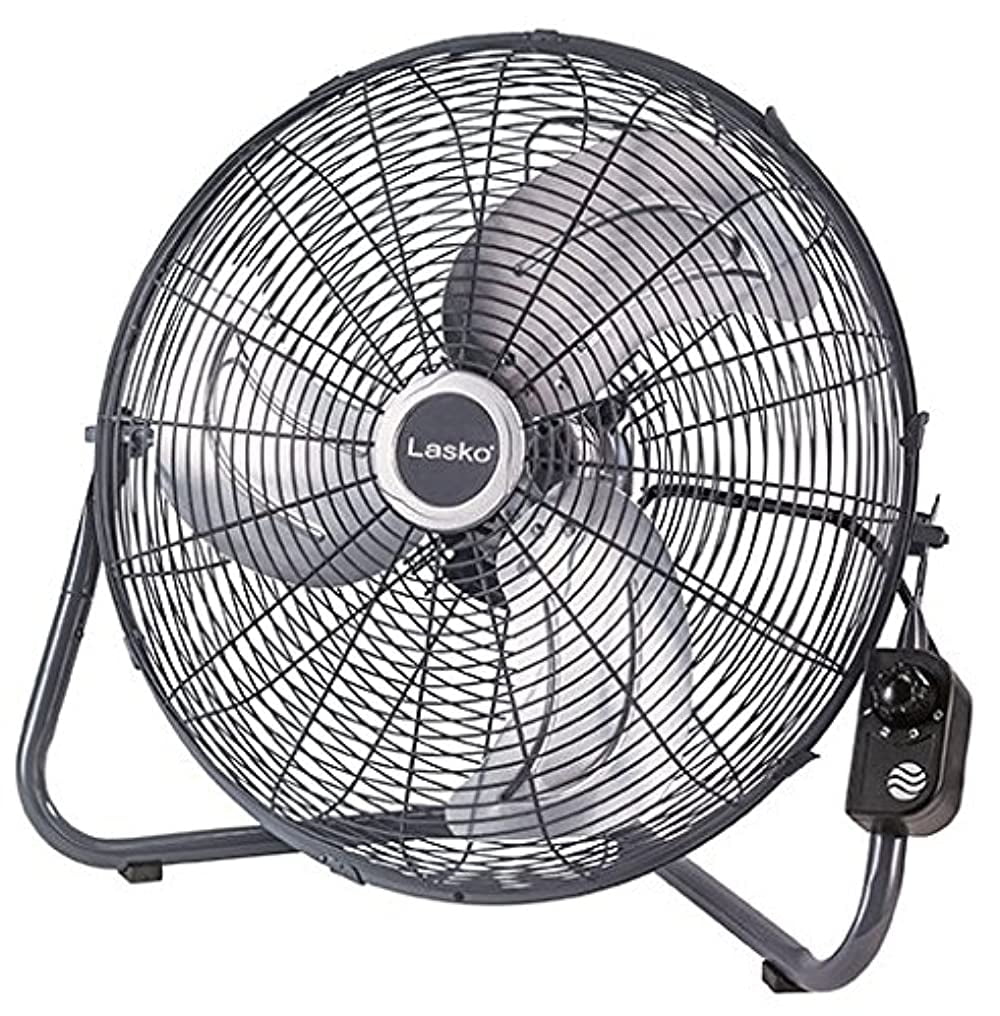 20 High Velocity Floor Fan with Remote, Black D21347