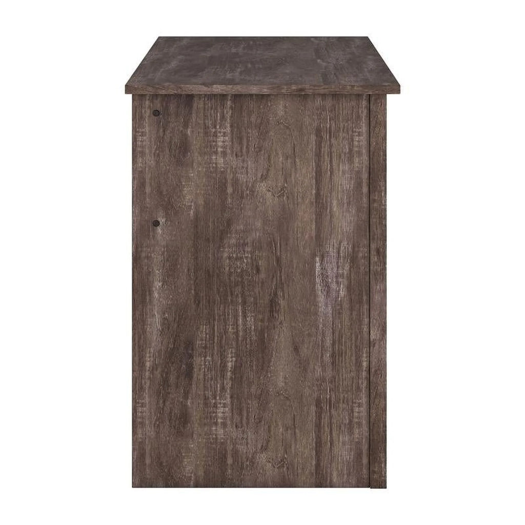 Rustic Brown Two Drawer Desk X28359