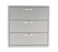 Stainless Steel Triple Access Drawer Z19237