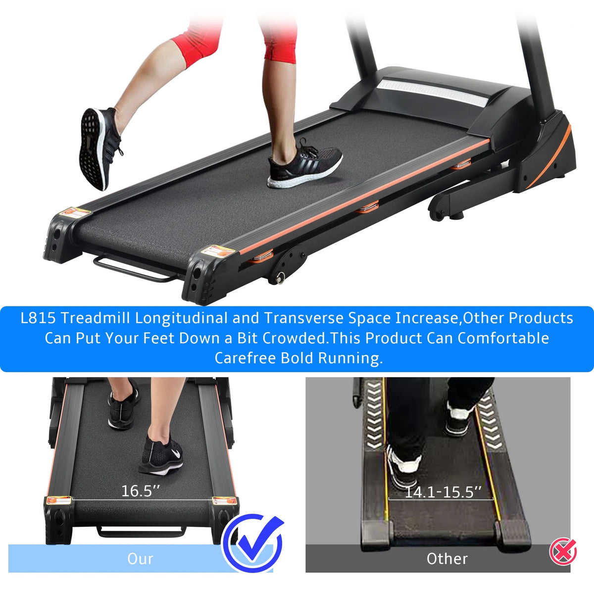 Folding Electric Treadmill with Incline S65892