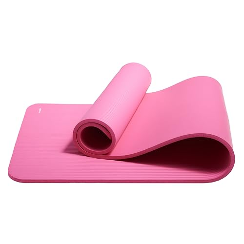 1/2 Inch Extra Thick Exercise Yoga Mat with Carrying Strap O152