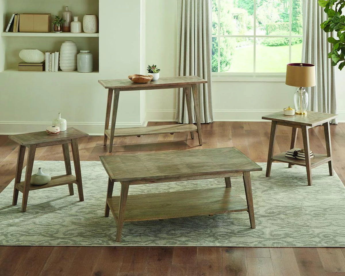 Natural Wood Rectangle Cocktail Table Z511