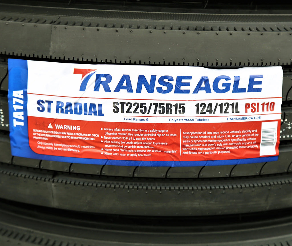 All Steel Trailer Tire ST225/75R15 14PLY B17674