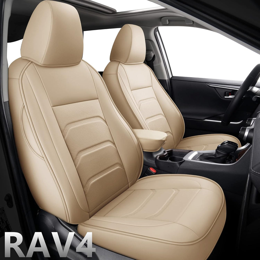 Faux Leather Custom Car Seat Covers Full Set for Toyota RAV4 U55986