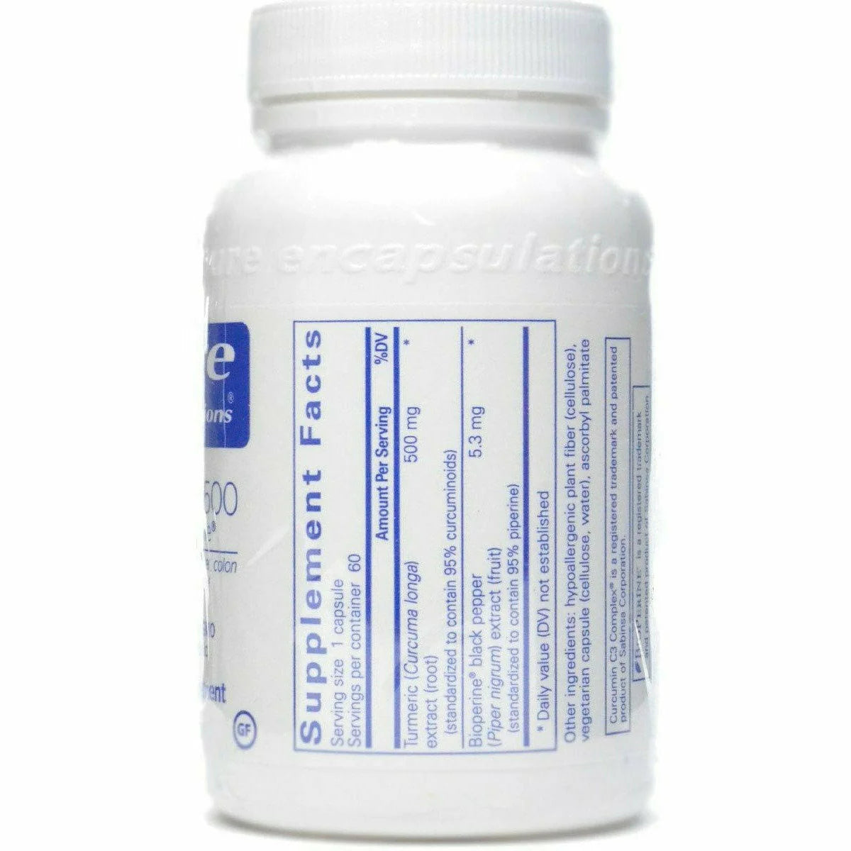 Curcumin 500 with Bioperine E35581