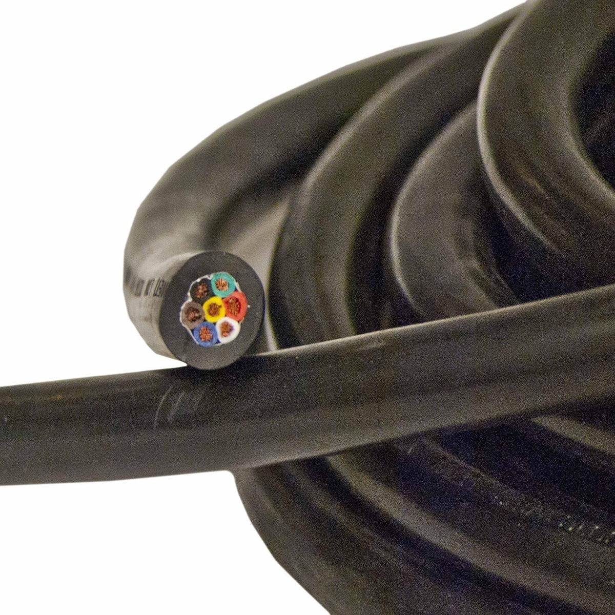 Heavy Duty 14 Gauge 7 Way Conductor Wire RV Trailer Cable Cord, 20' Pack of 2 H59627