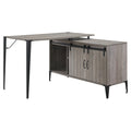 Grey Oak and Black Writing Desk R795122