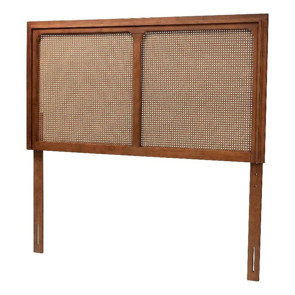 Wood & Rattan King Size Headboard B985