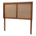 Wood & Rattan King Size Headboard B985
