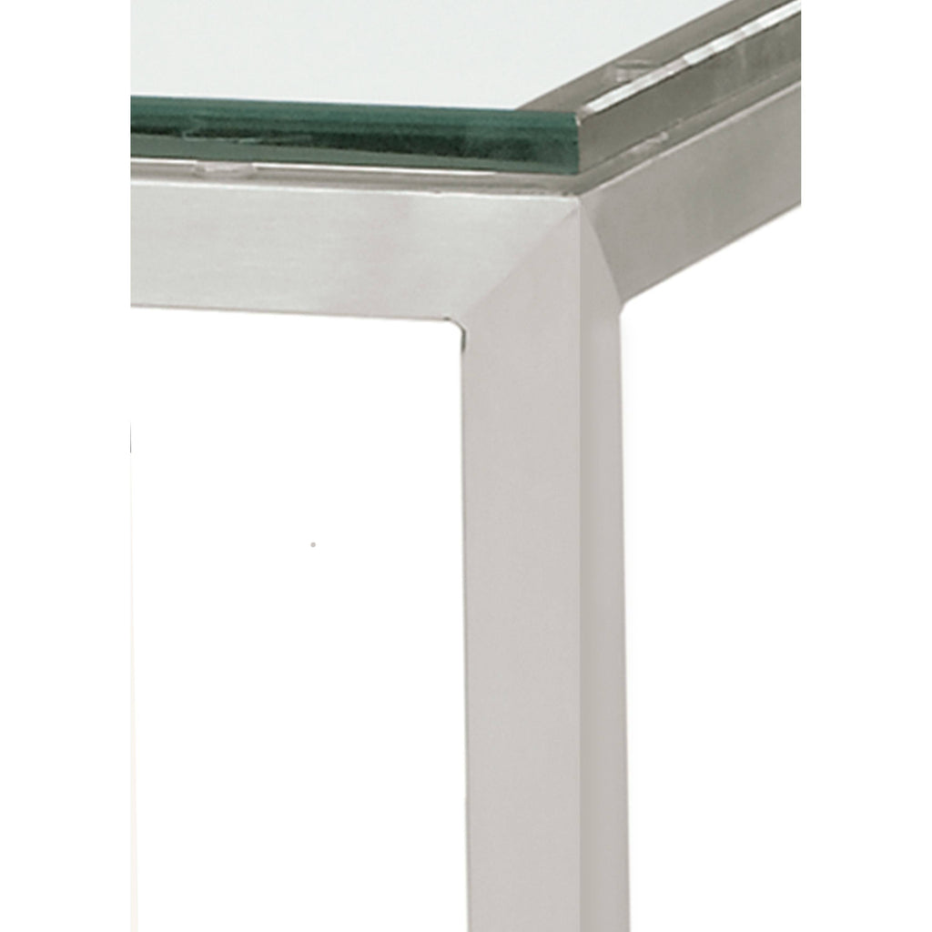 White Venatino Marble Top Parsons Console Table S9944