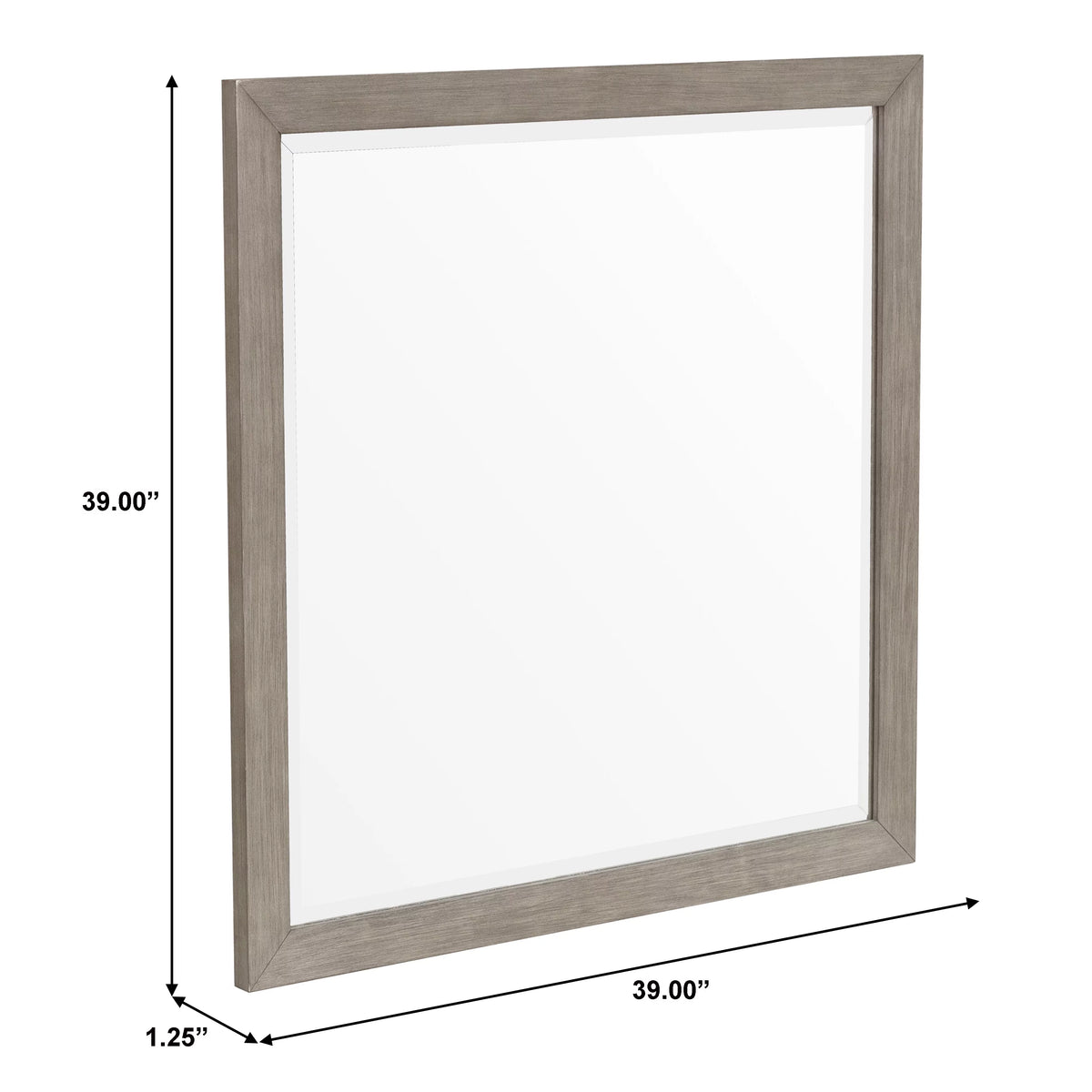 Dresser Mirror in Natural Taupe F369