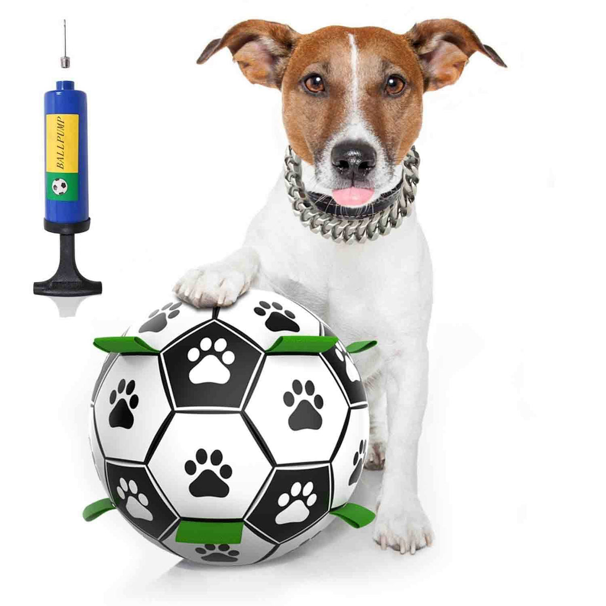Dog Toys Soccer Ball with Straps Interactive Dog Toys Q71155