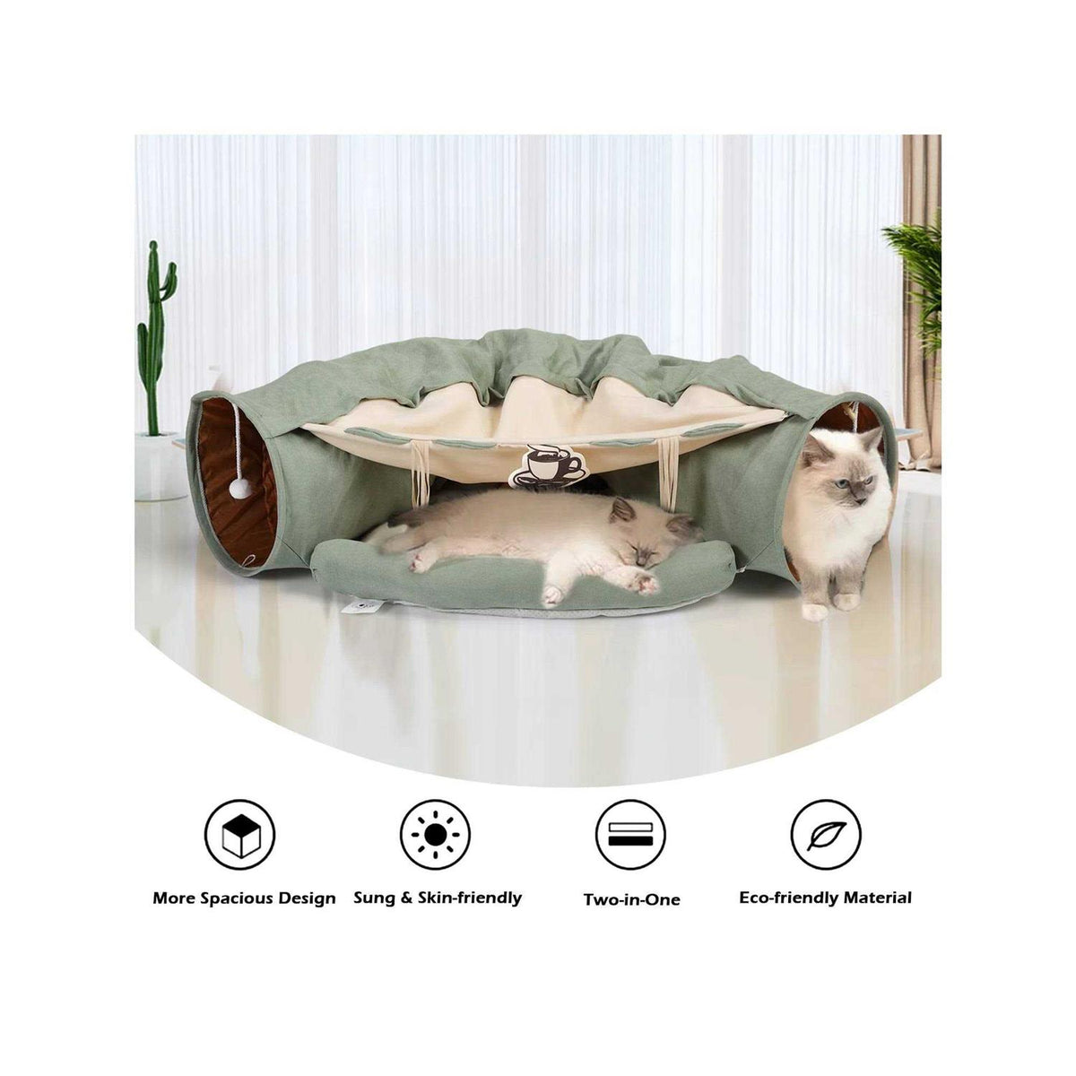 Collapsible Cat Tunnel Bed F132920