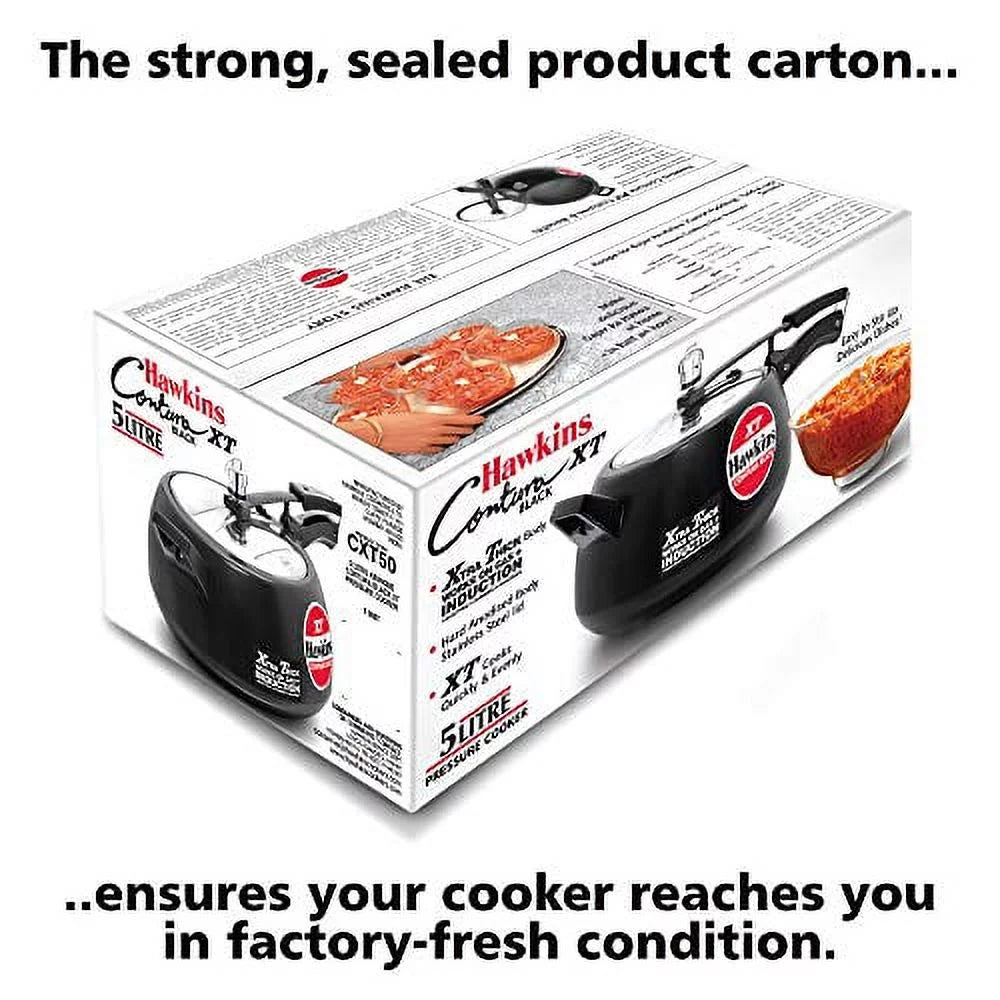 Black 5L Hard Anodized Pressure Cooker G71585