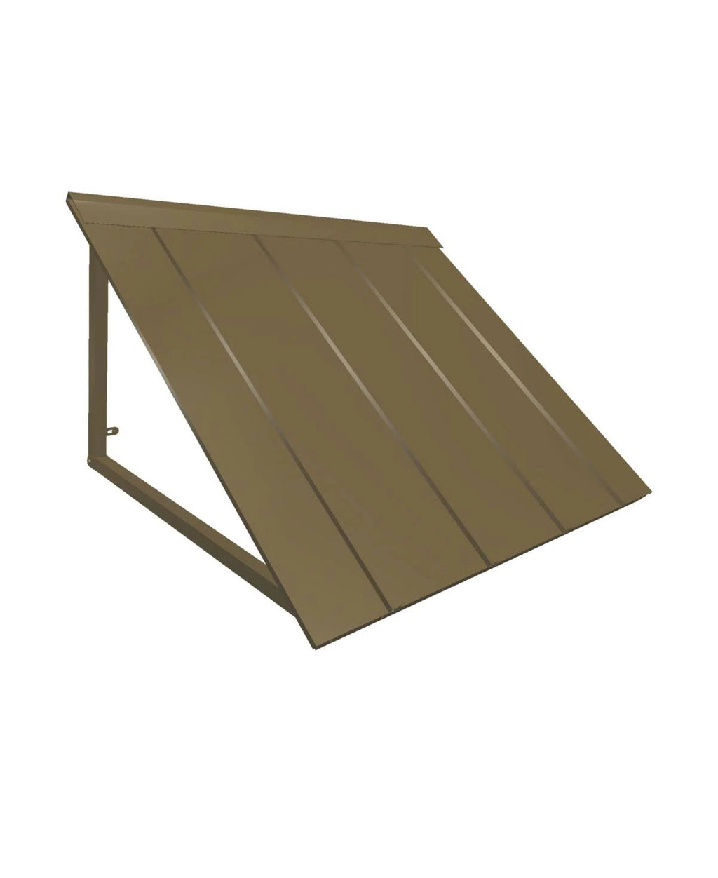 Bronze Metal Standing Seam Awning K454