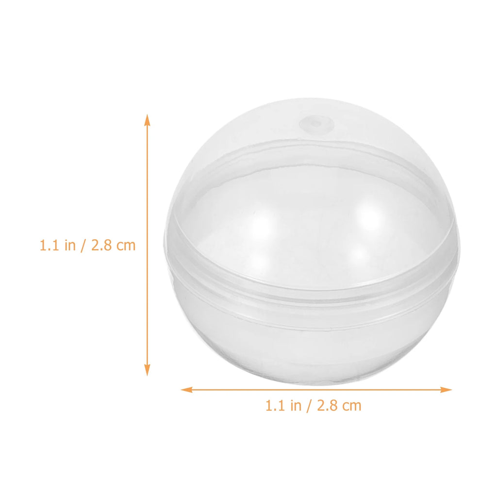 200 pcs Clear Plastic Fillable Balls T9923